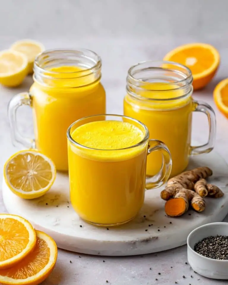 5-Minute Lemon Ginger Turmeric Shots (Wellness Drink) Recipe