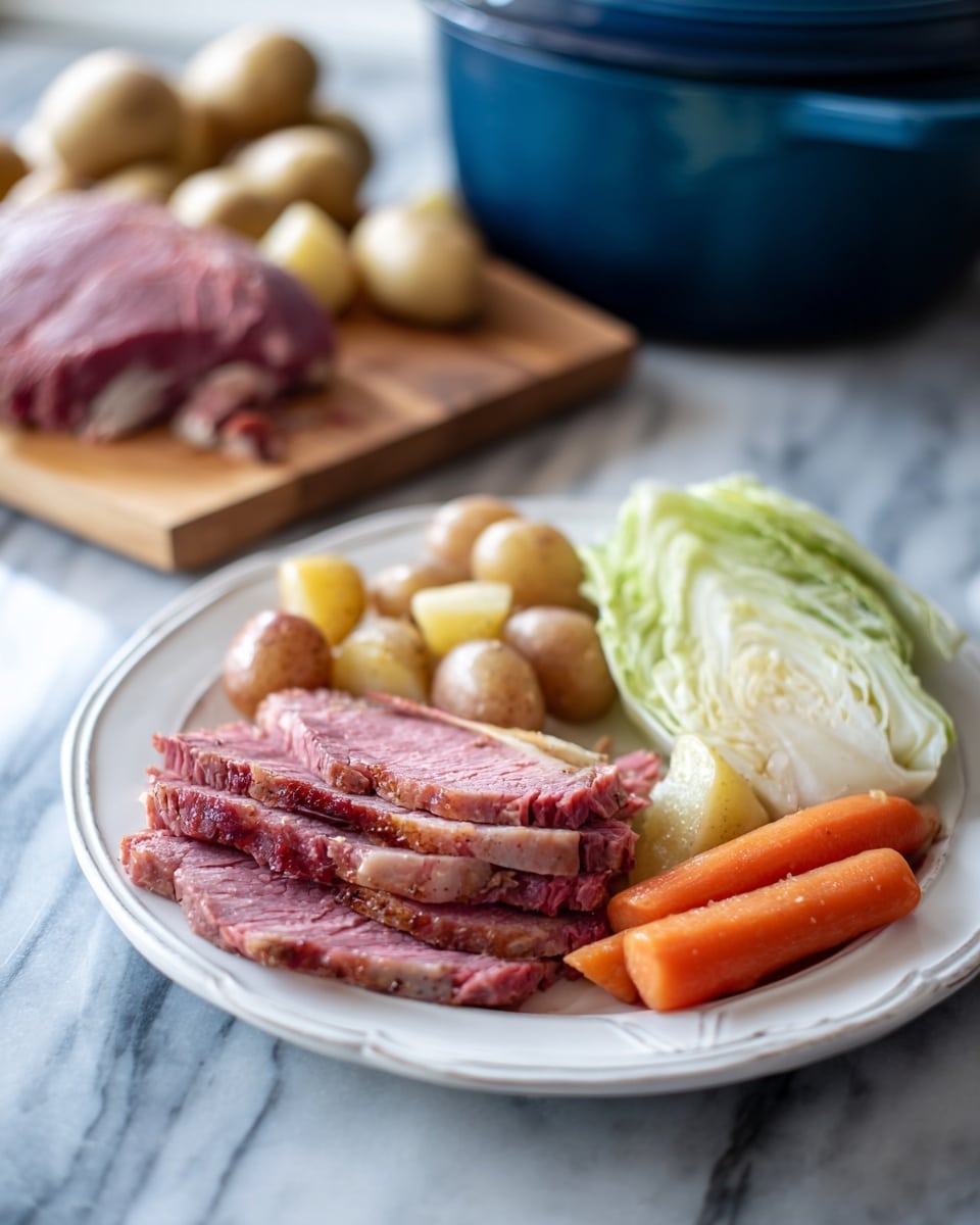 Classic Corned Beef and Cabbage Roast with Vegetables Recipe