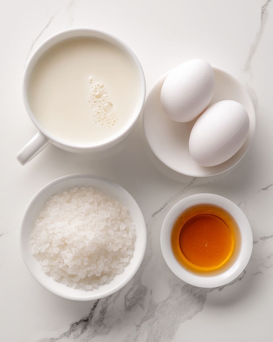 The image shows various fresh ingredients arranged neatly on a white marbled surface. At the top left, there is a white bowl filled with chopped green asparagus pieces. Below it, a white scalloped plate holds bright green peas. To the right, a small jar with a spoon contains a green sauce or dressing. Next to it is a small white bowl with chopped pistachios. In the center right, a white bowl is filled with golden roasted chickpeas. Nearby, a small beige bowl holds thinly sliced radishes with red edges and white centers. Fresh green lettuce leaves and a bunch of basil sit at the center bottom. On the left side, a white dish with a dotted rim contains thinly sliced radishes with pink centers, and below it, a small bowl holds crumbled white cheese. Two whole radishes with red skin and white tips are placed near the middle. photo taken with an iphone --ar 4:5 --v 7