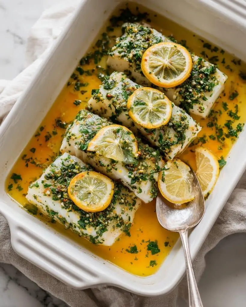 Garlic Herb Baked Cod Recipe