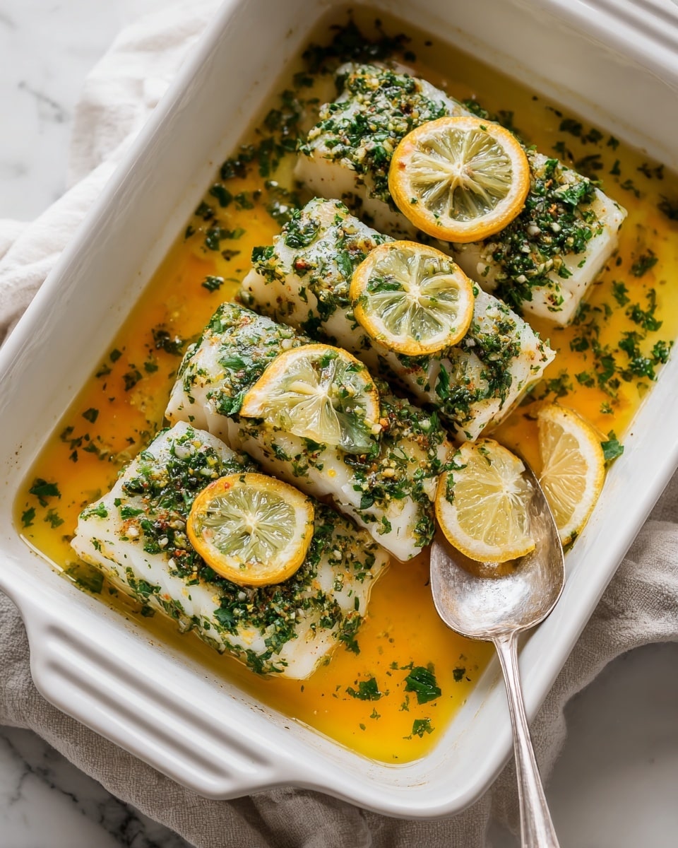 Garlic Herb Baked Cod Recipe