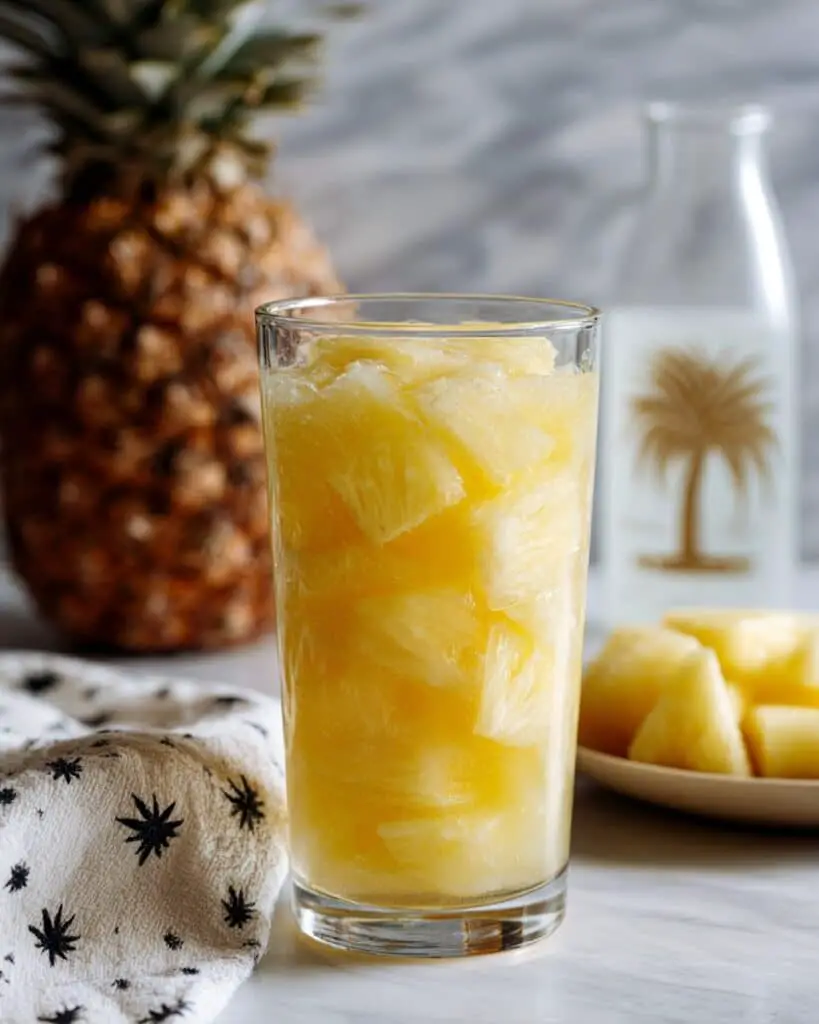 Malibu Rum and Coconut Water Pineapple Spears Recipe