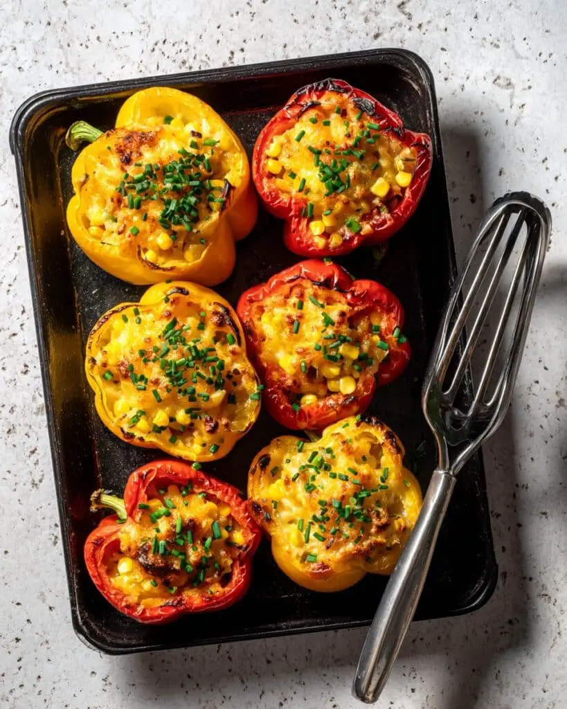Corn Stuffed Grilled Peppers Recipe