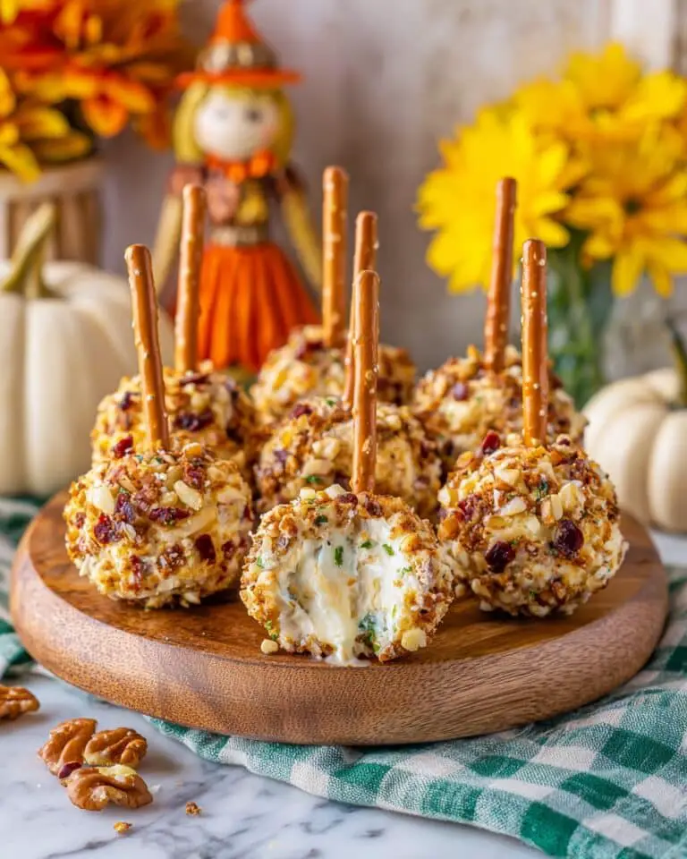 Cranberry Pecan Cheese Ball Bites Recipe