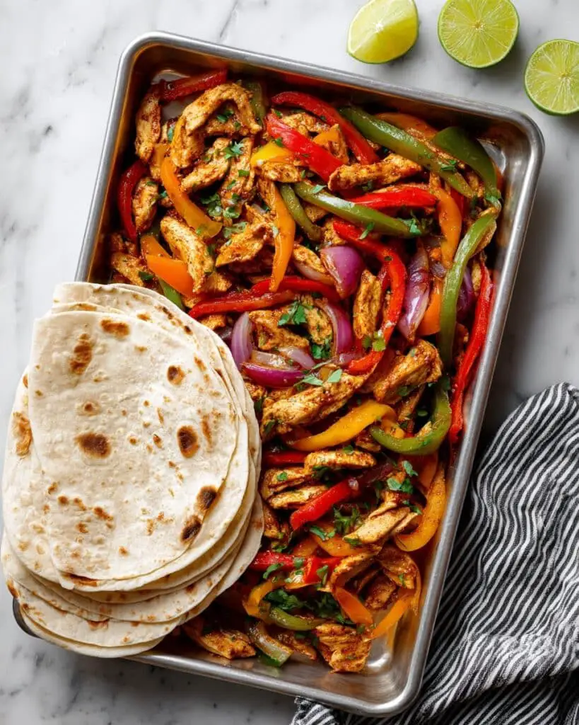 Sheet Pan Chicken Fajitas Recipe