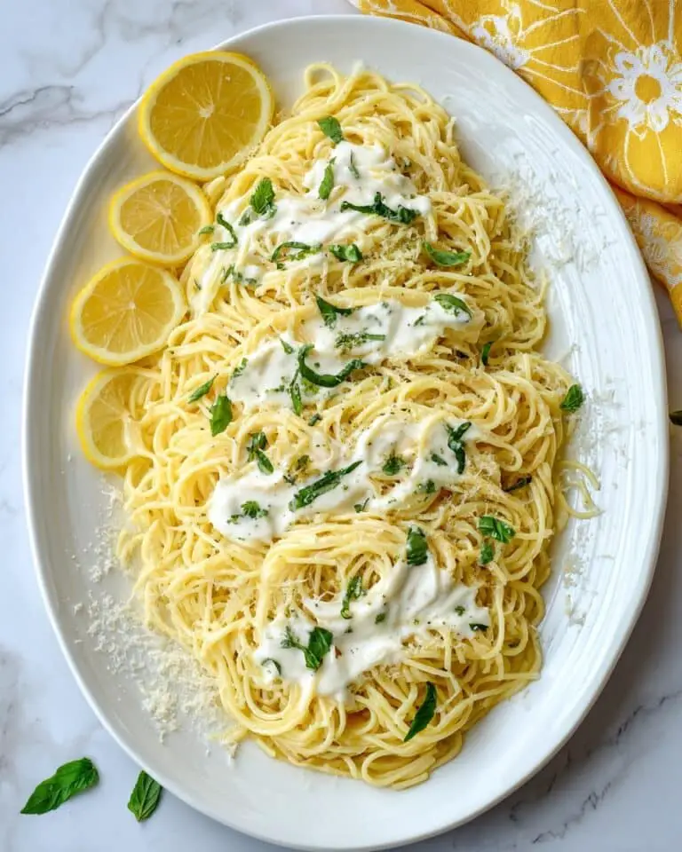 Pasta al Limone with Basil and Burrata Recipe