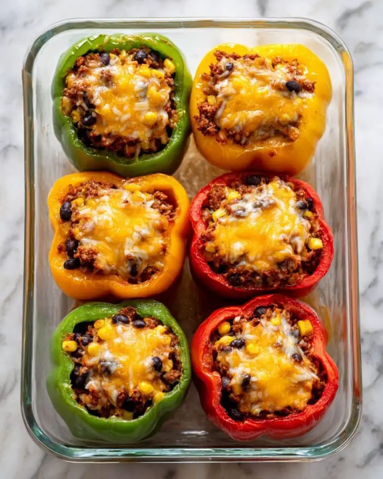 Beef Taco Stuffed Peppers Recipe