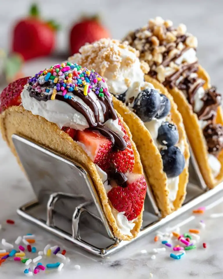 Pancake Tacos with Fresh Berries and Vegan Chocolate Drizzle Recipe