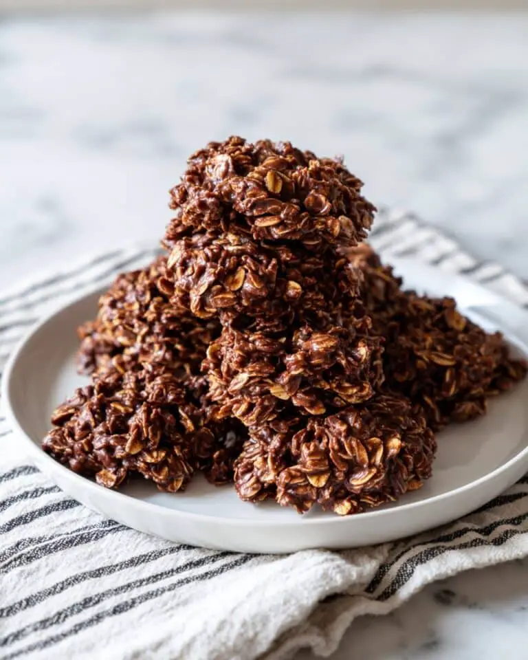 Chocolate Peanut Butter No-Bake Cookies Recipe