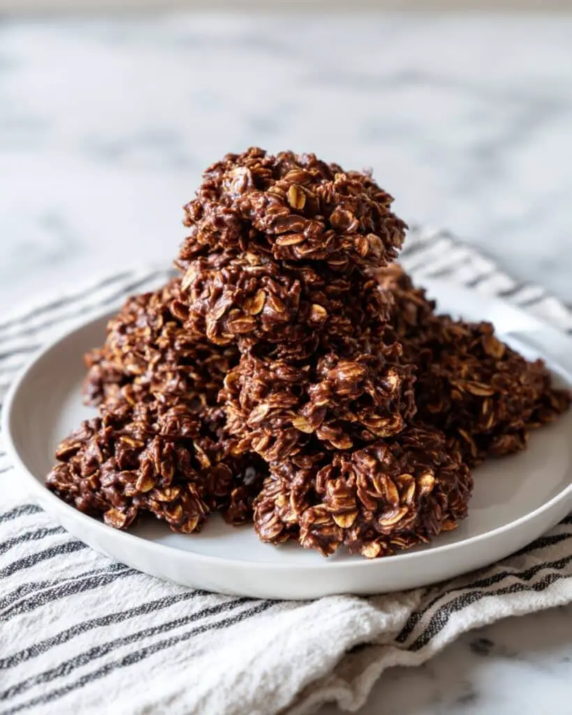 Chocolate Peanut Butter No-Bake Cookies Recipe