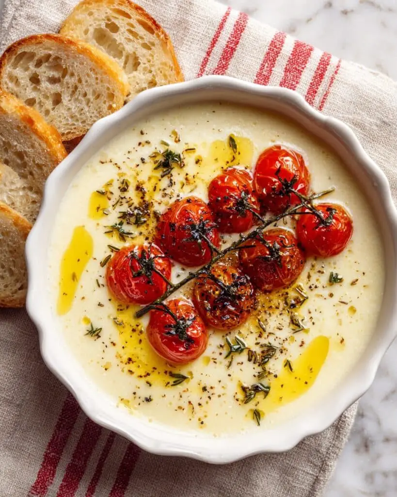 Quick Whipped Feta Dip & Roasted Tomatoes Recipe