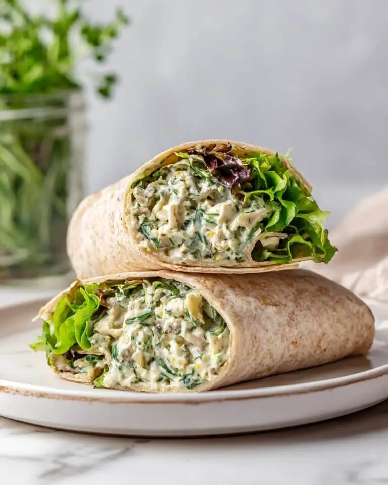 Easy Green Goddess Chicken Salad Wrap Recipe