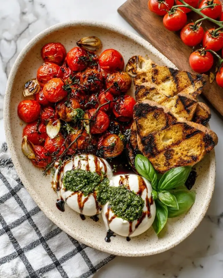 Roasted Cherry Tomatoes with Burrata Recipe