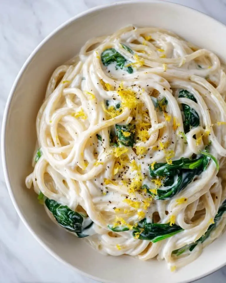 Lemon Ricotta Pasta with Spinach Recipe