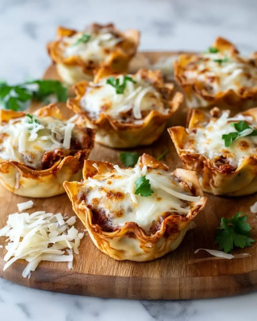 Air Fryer Lasagna Cups Recipe