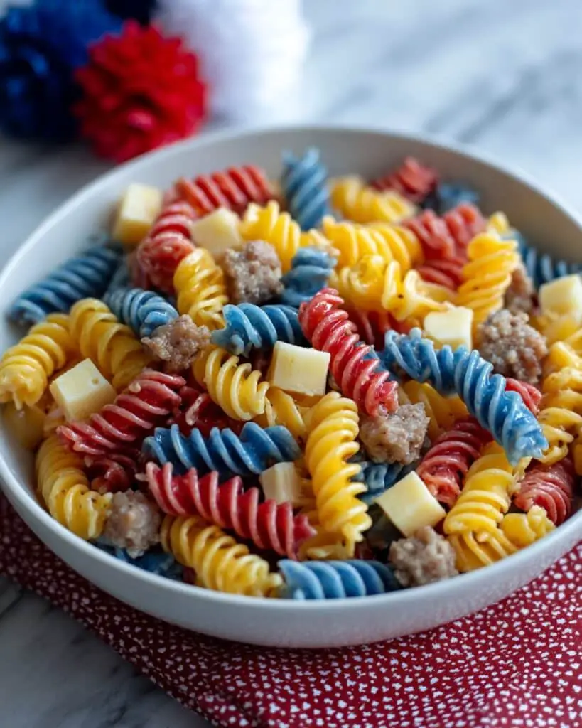 4th of July Pasta Salad Recipe