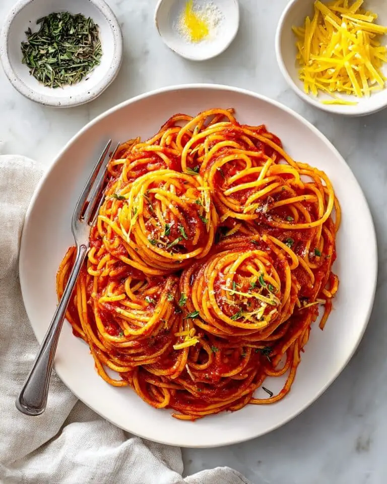Caramelized Onion Pasta with Tomato and Calabrian Chilis Recipe