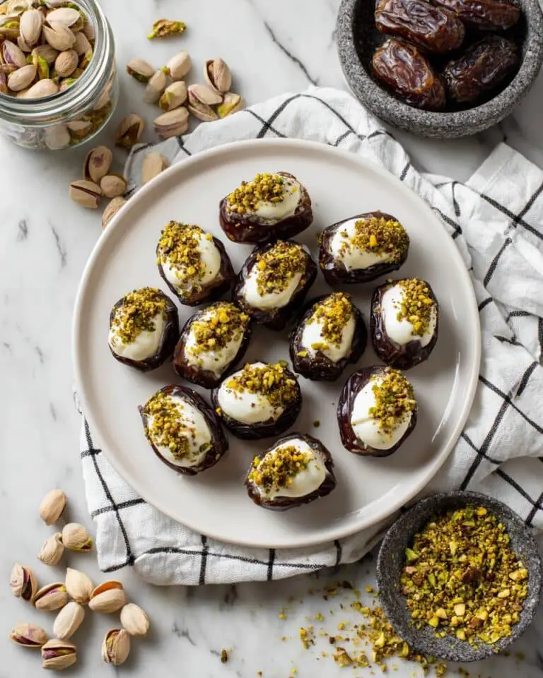 Cream Cheese Stuffed Dates with Honey and Pistachios Recipe