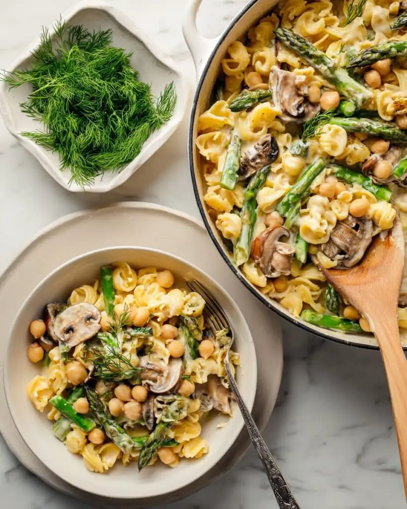 Plant-Based Creamy Lemon Dill Pasta Recipe