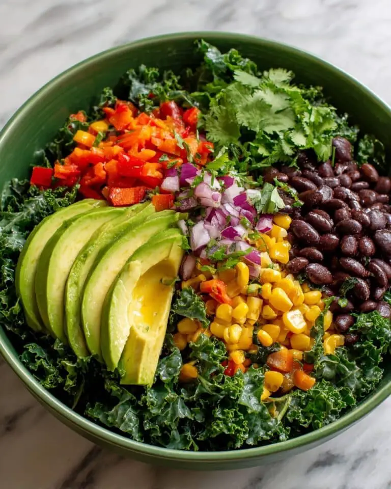 Fiesta Kale Salad (Vegan) Recipe