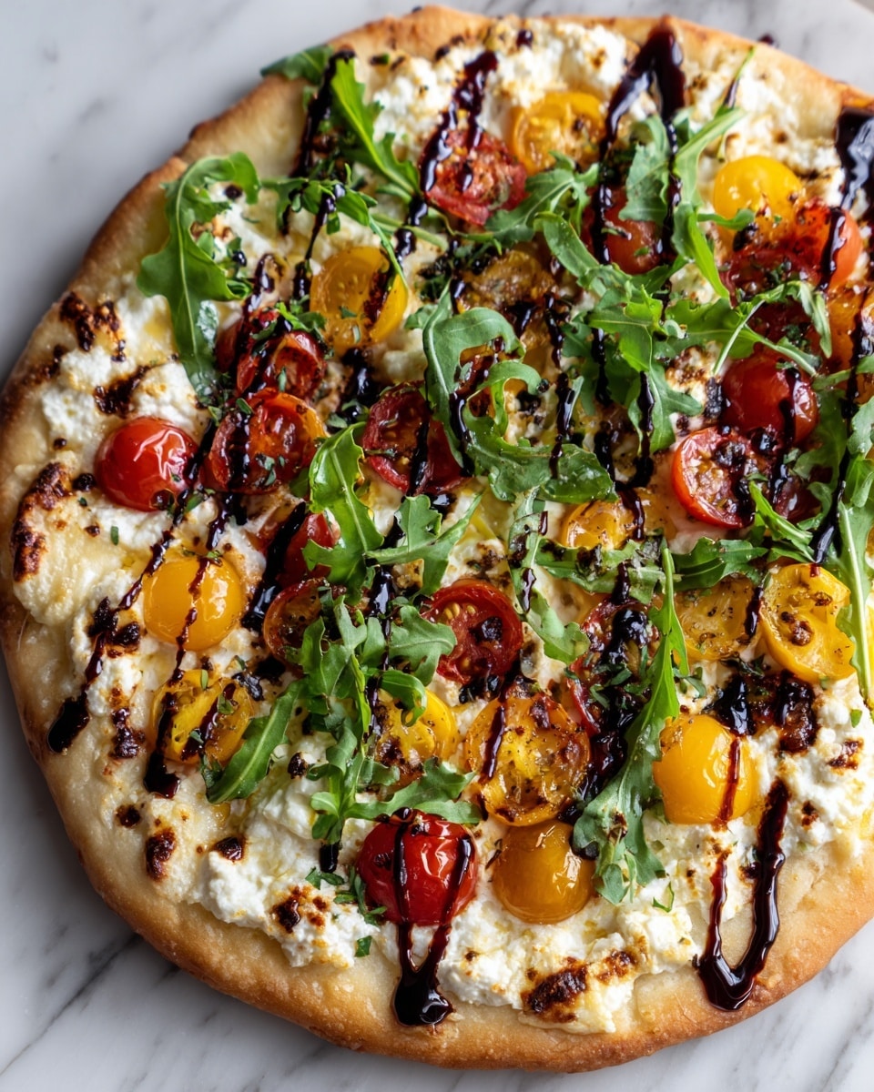 Tomato Burrata Pesto Flatbreads Recipe