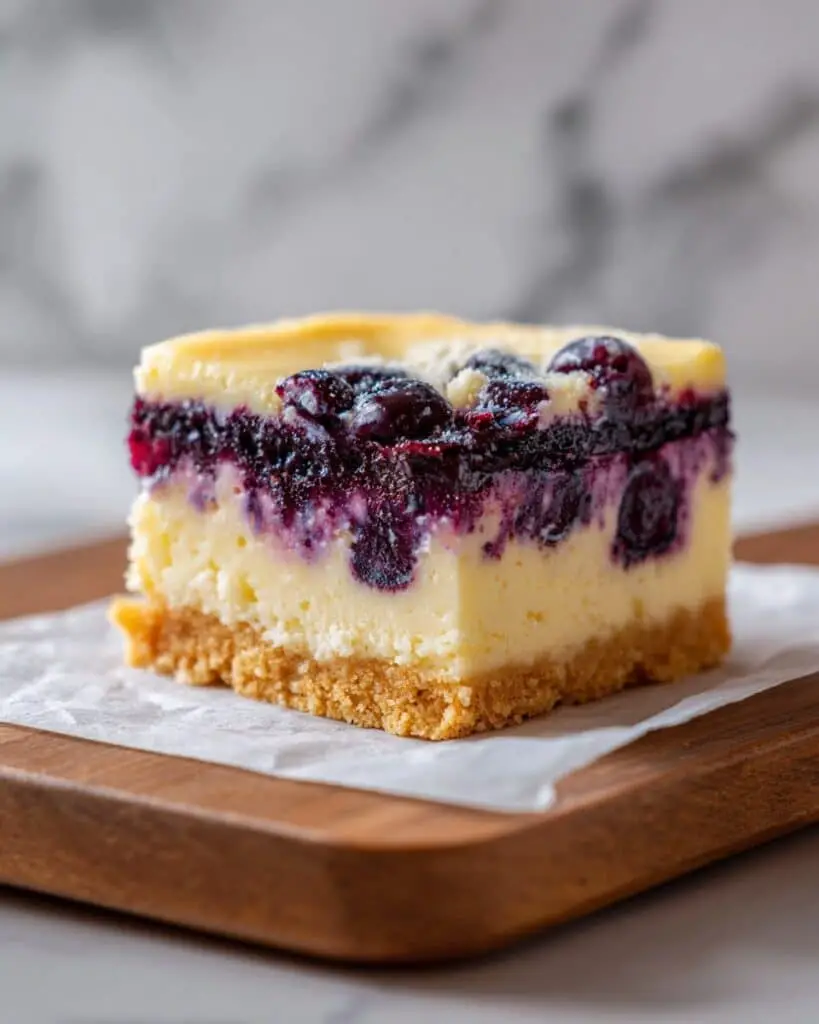 Lemon Blueberry Cheesecake Bars Recipe