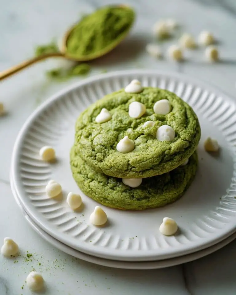 Chunky White Chocolate Matcha Cookies (Small Batch) Recipe
