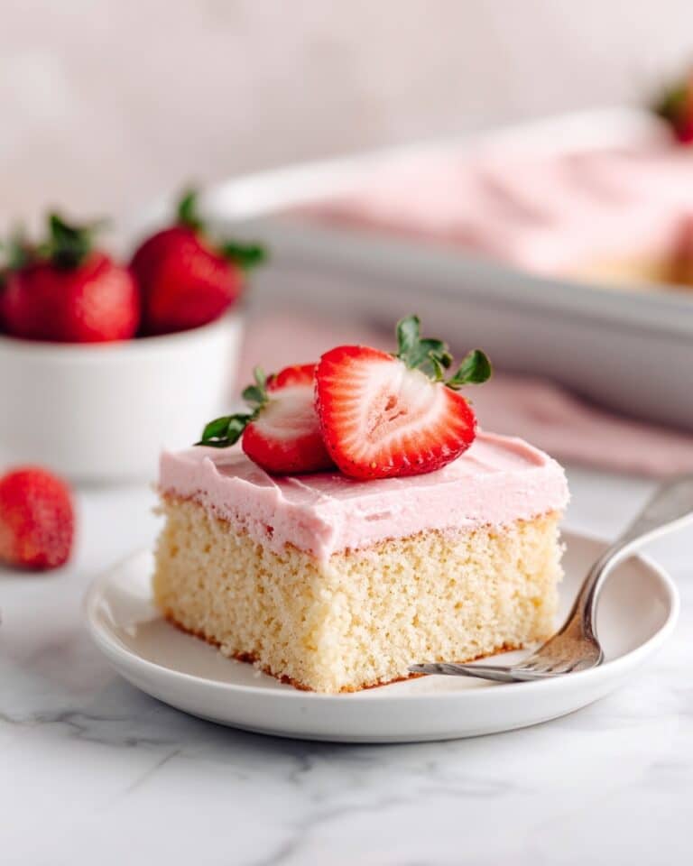 Double Strawberry Cake Recipe