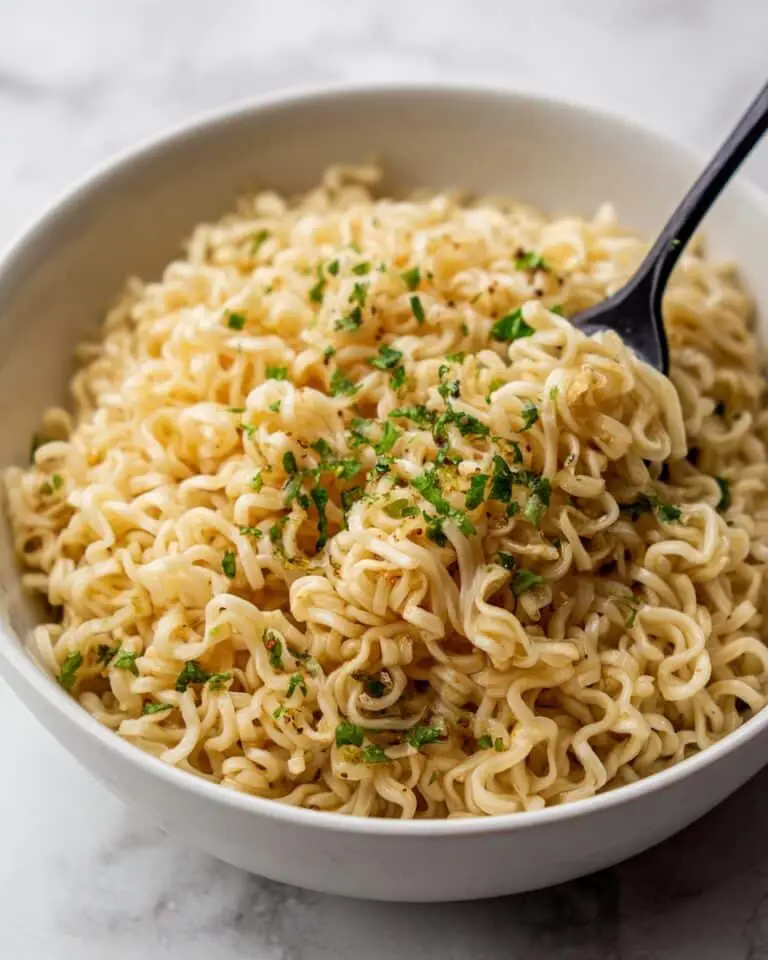 Garlic Butter Ramen Noodles Recipe