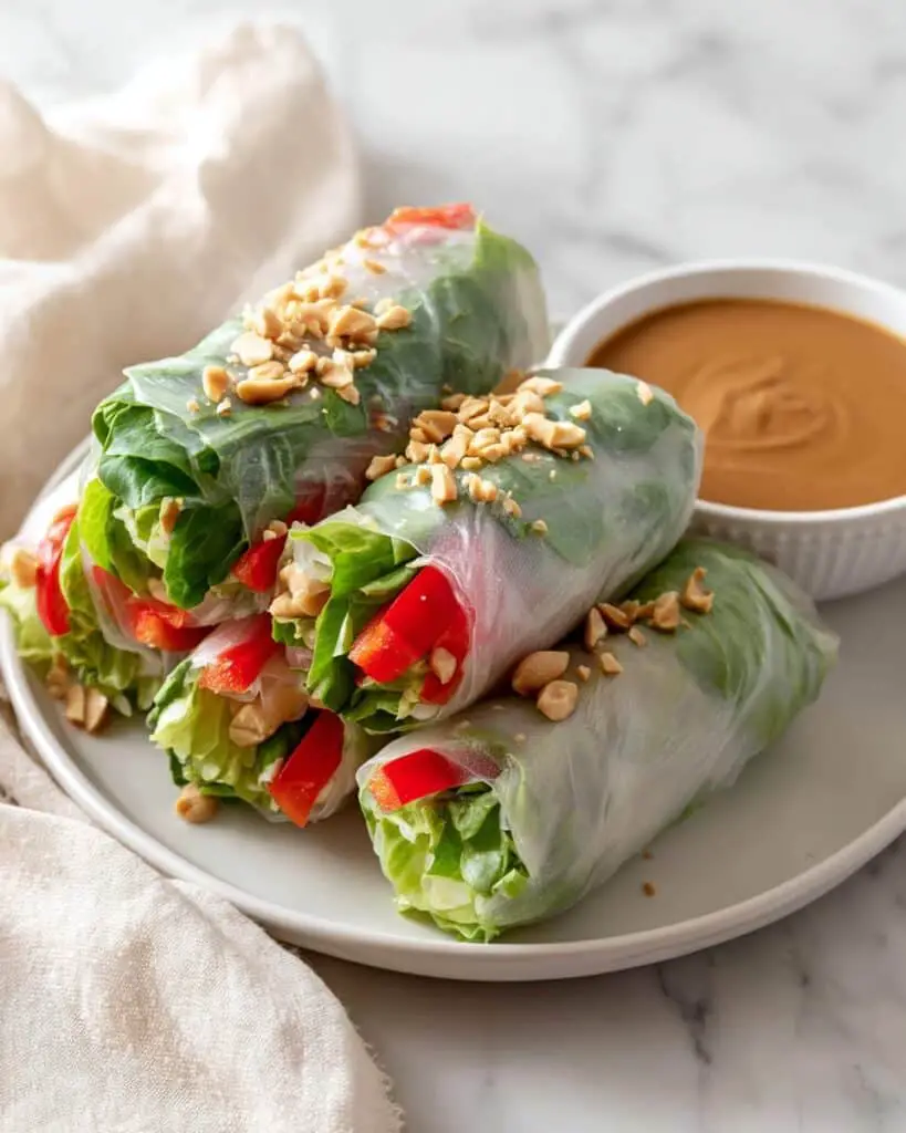 Sweet Chilli Chicken Rice Paper Rolls Recipe