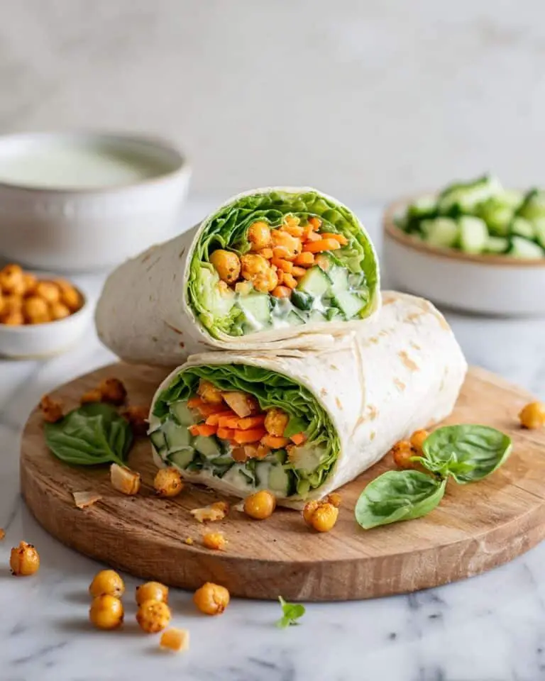 Crispy Smashed Chickpea Salad Wraps Recipe
