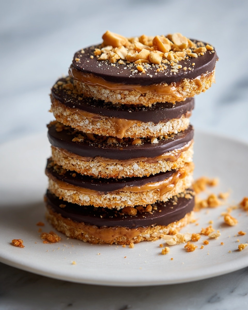 Peanut Butter Chocolate Rice Cakes Recipe