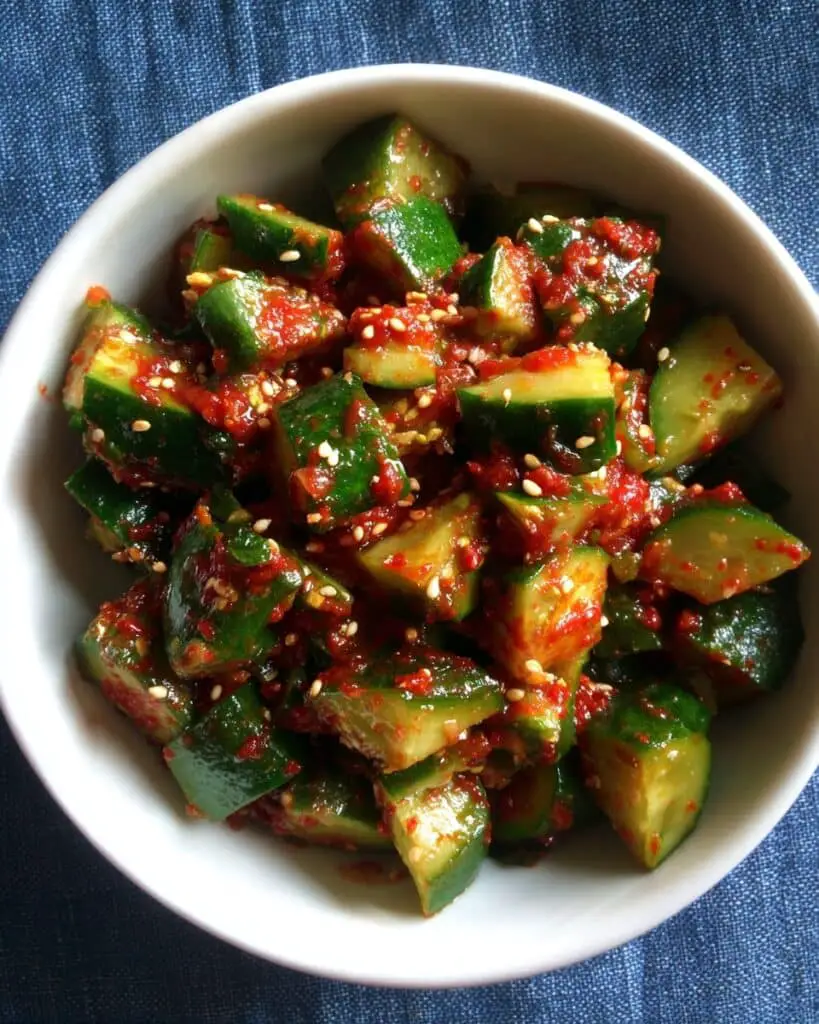 Spicy Korean Cucumber Salad Recipe