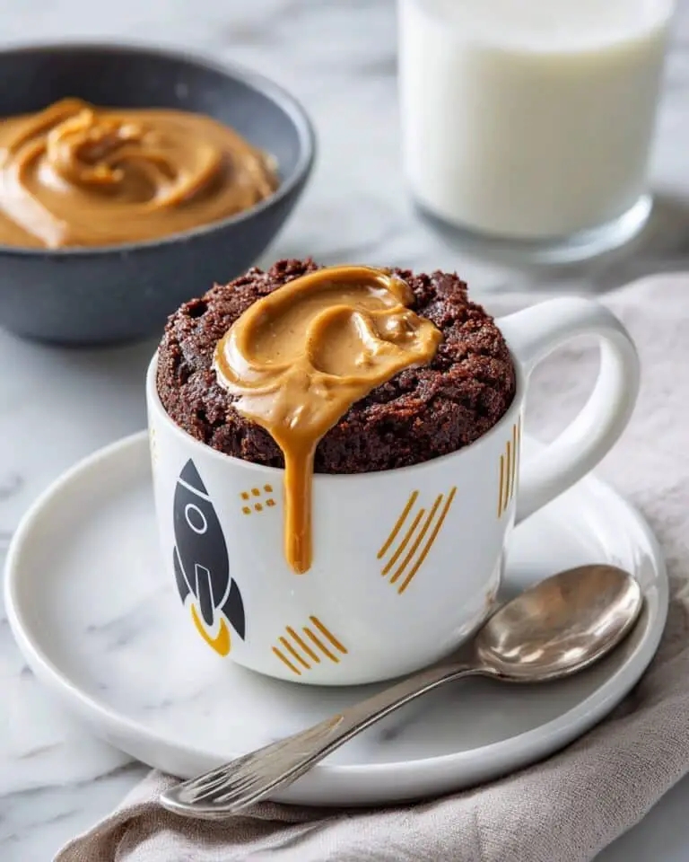 Peanut Butter Cake in a Mug Recipe