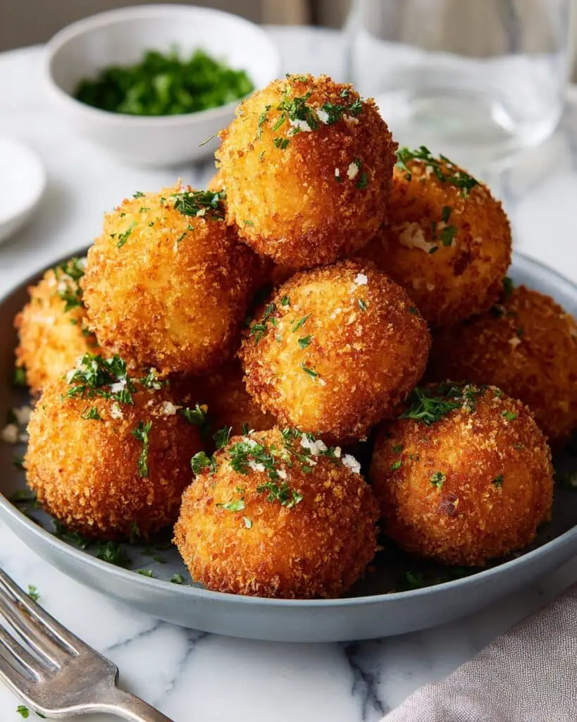 Air Fryer Mashed Potato Balls with Cheese Recipe