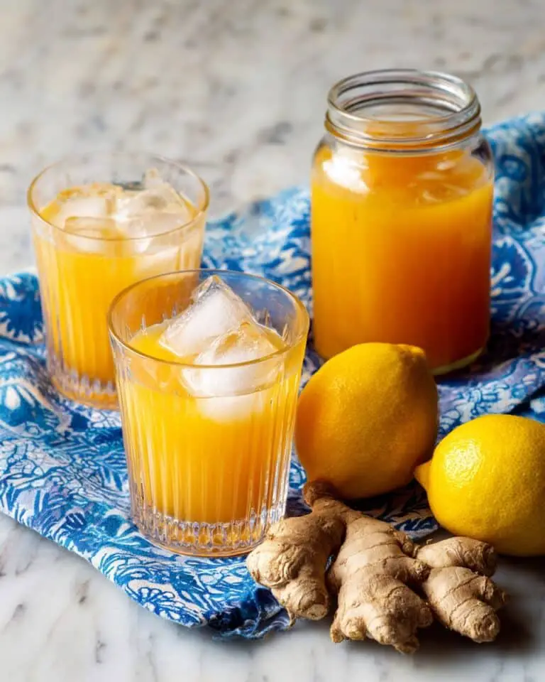 Lemon Ginger Iced Green Tea with Honey Recipe
