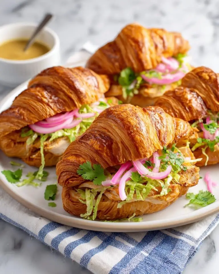 Air Fryer Croissant Sandwiches Recipe
