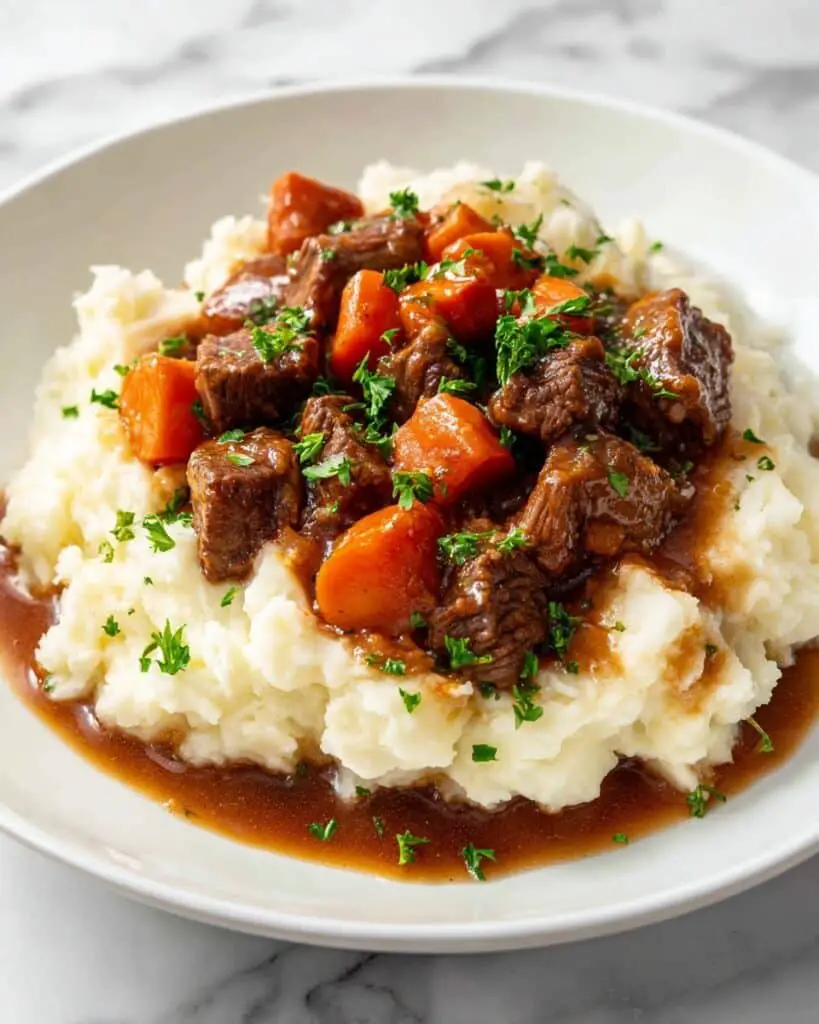 Slow Cooker Oxtails with Tomatoes, Carrots, and Balsamic Vinegar Recipe