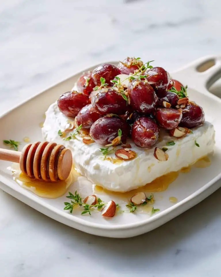 Whipped Feta with Honey and Roasted Grapes Recipe