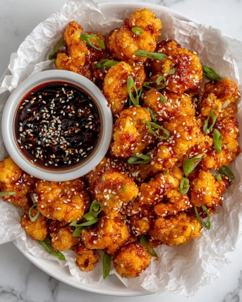 Sticky Sesame Vegan Cauliflower Wings Recipe