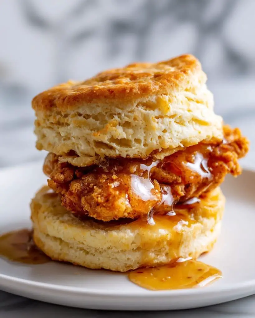 Easy Honey Butter Chicken Biscuit Sandwich Recipe