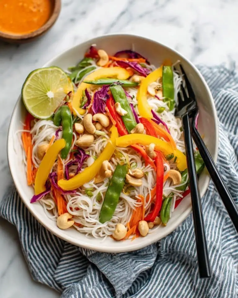 Easy Thai Inspired Noodle Salad with Peanut Sauce Recipe