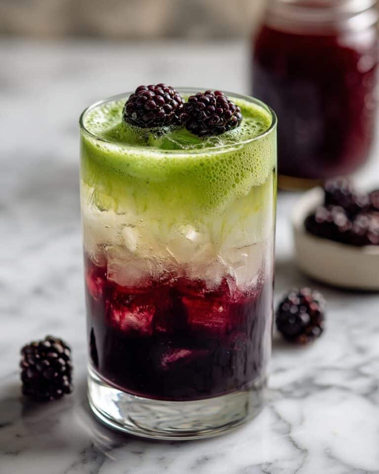 Iced Blackberry Matcha Latte Recipe