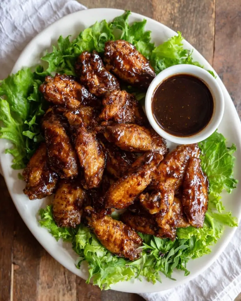 Crispy Korean Chicken Wings with Sticky Gochujang-Szechuan Glaze Recipe