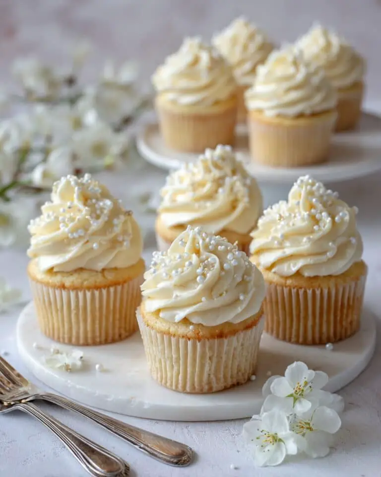 Vanilla Cupcakes with Vanilla Buttercream Frosting Recipe