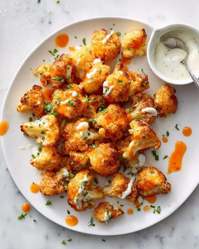 Crispy Oven-Roasted Nashville Hot Honey Cauliflower Recipe