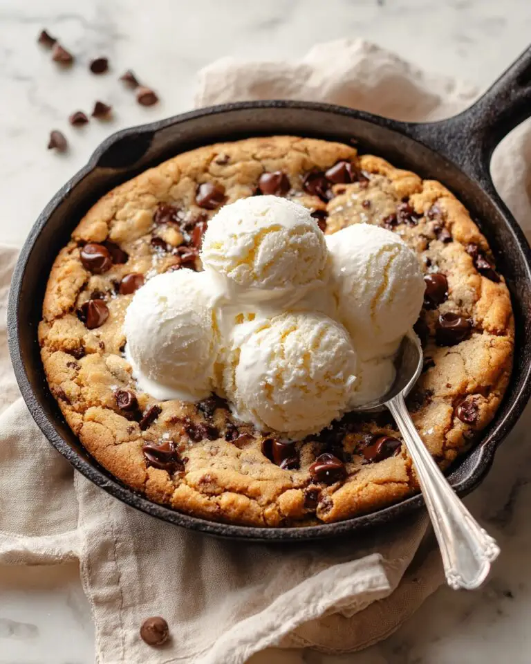 Brown Butter Toffee Skillet Cookie Recipe