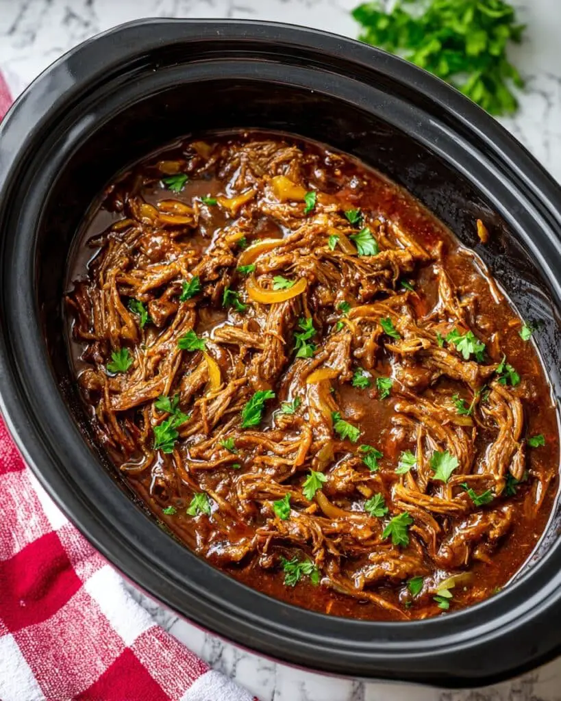 Slow Cooker French Onion Pot Roast Recipe