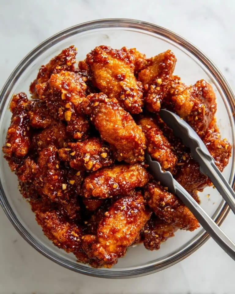 Crispy Hot Honey Garlic Chicken Bites Recipe