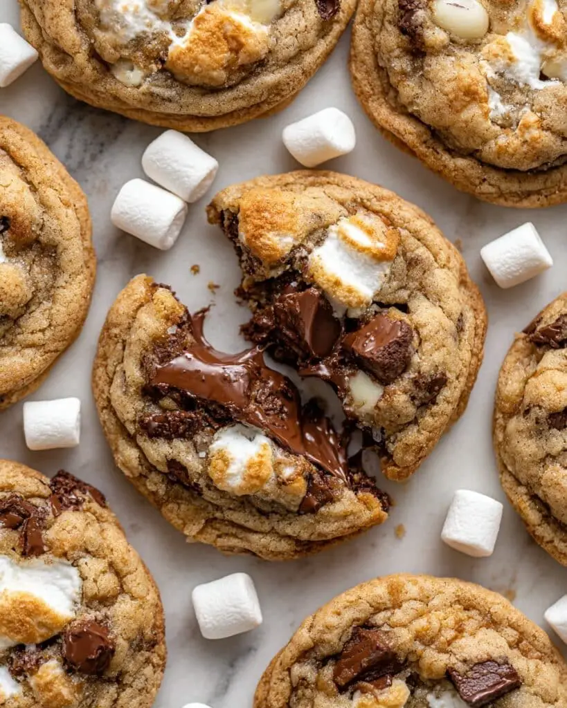 No Chill Brown Butter S’mores Cookies Recipe